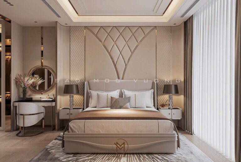 Phòng ngủ master - Biệt thự Starlake Hồ Tây