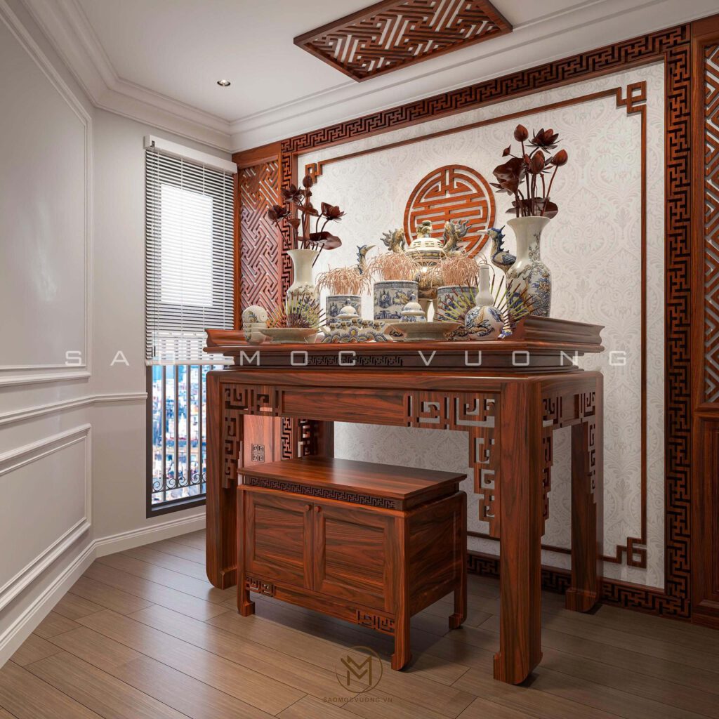 Phòng thờ – Không gian linh thiêng trong thiết kế nội thất chung cư The Emerald