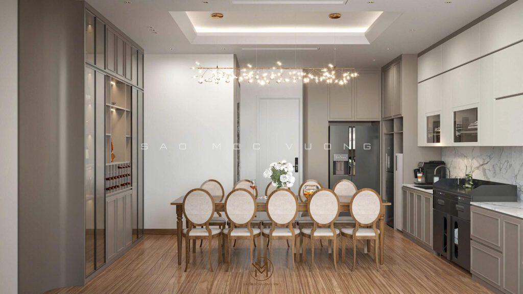 Thiết kế nội thất hiện đại phòng bếp