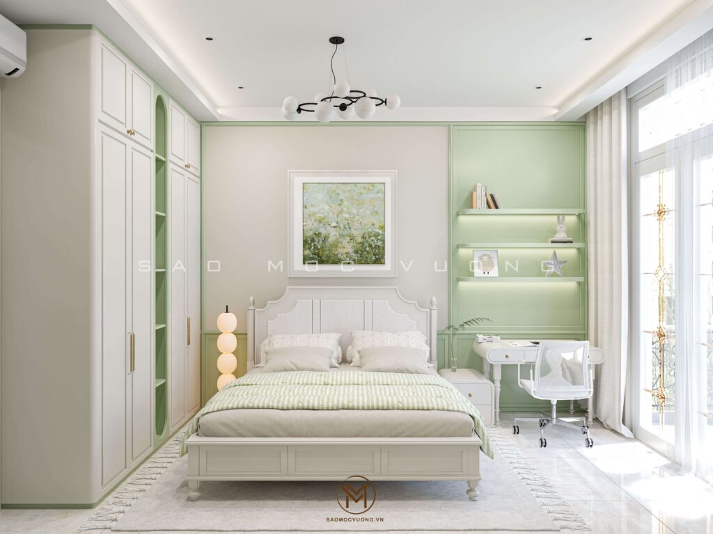 Thiết kế nội thất phòng ngủ - phòng ngủ phụ