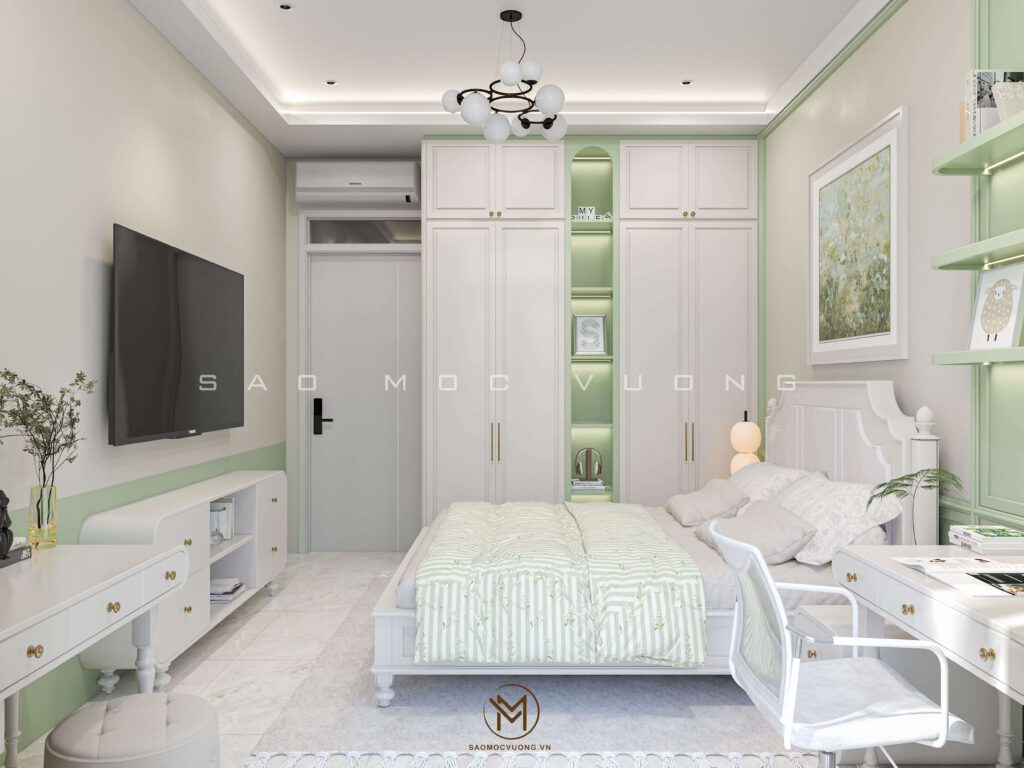 Thiết kế nội thất phòng ngủ - phòng ngủ phụ