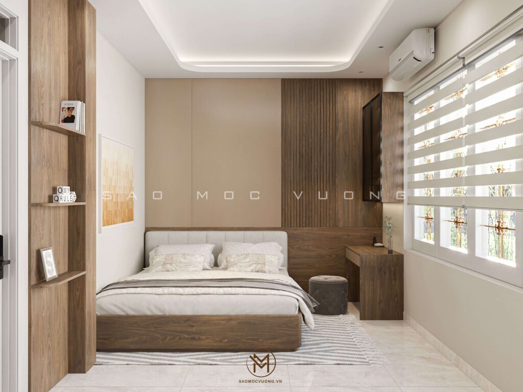 Thiết kế nội thất phòng ngủ - phòng ngủ master tầng 3