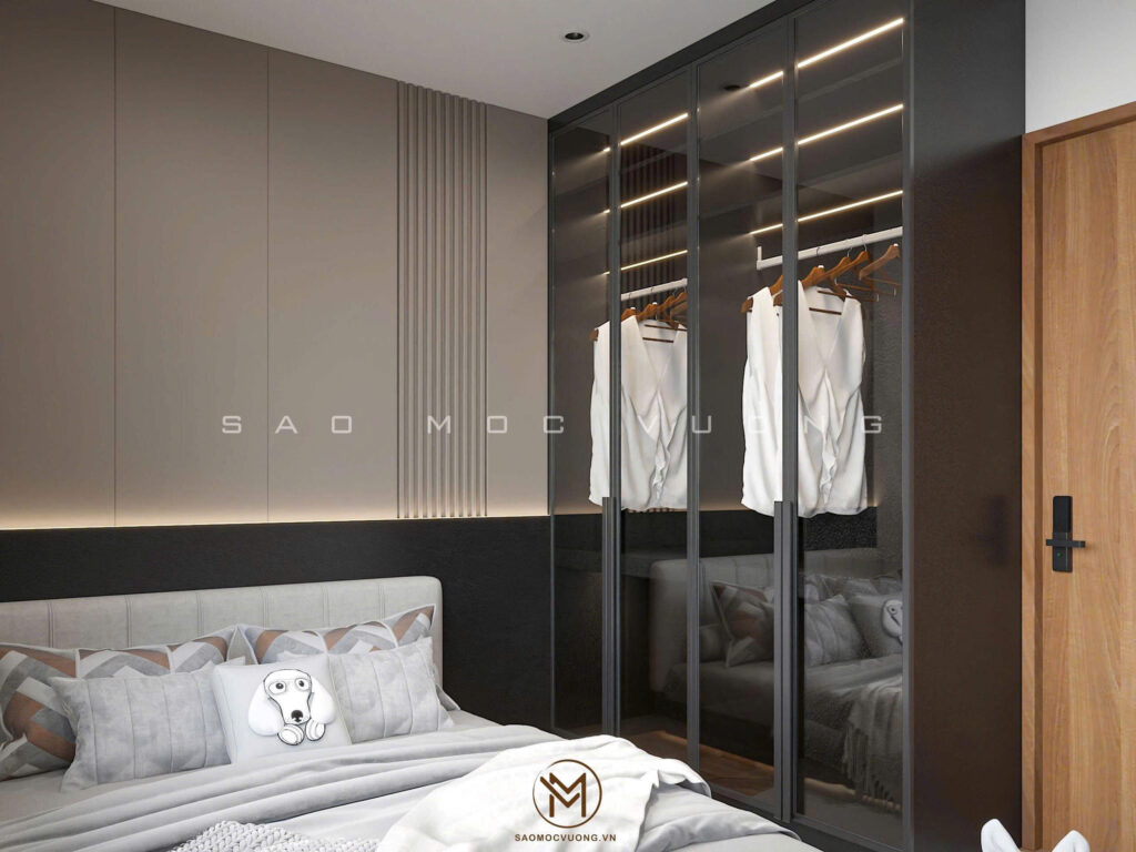 Thiết kế nội thất nhà phố phòng ngủ master