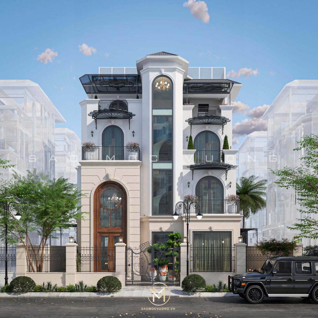 Thiết kế kiến trúc Biệt thự Ngọc Trai Vinhomes Riverside