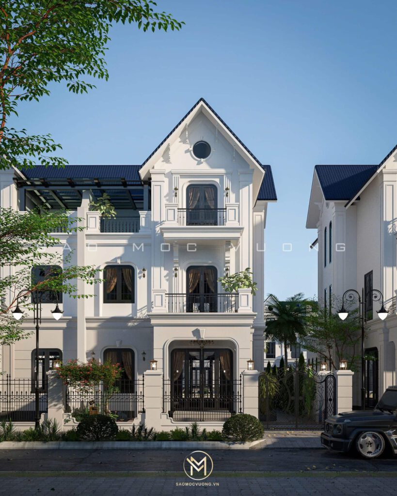 Thiết kế kiến trúc Biệt thự Hoa Sữa Vinhomes Riverside