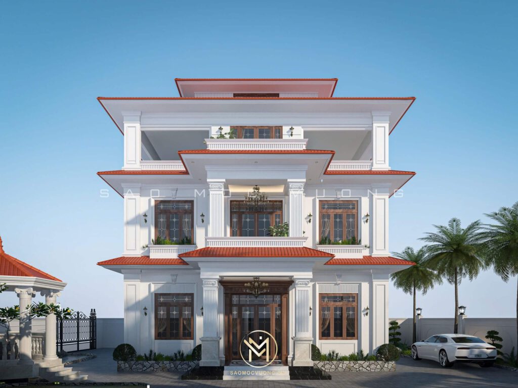 Thiết kế kiến trúc Biệt thự T Villa - Thạch Thất
