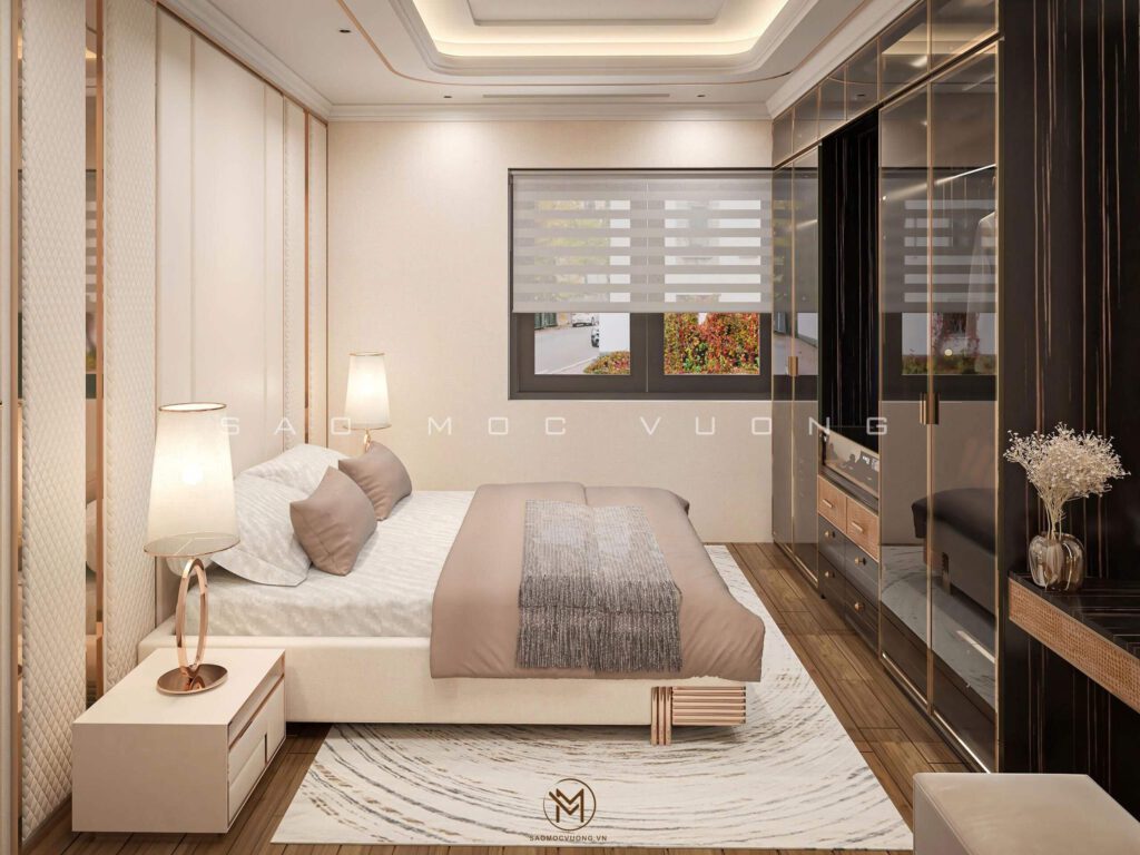 Thiết kế nội thất biệt thự phòng ngủ master