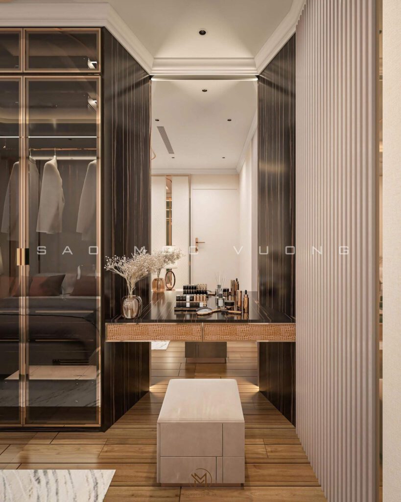 Thiết kế nội thất biệt thự phòng ngủ master