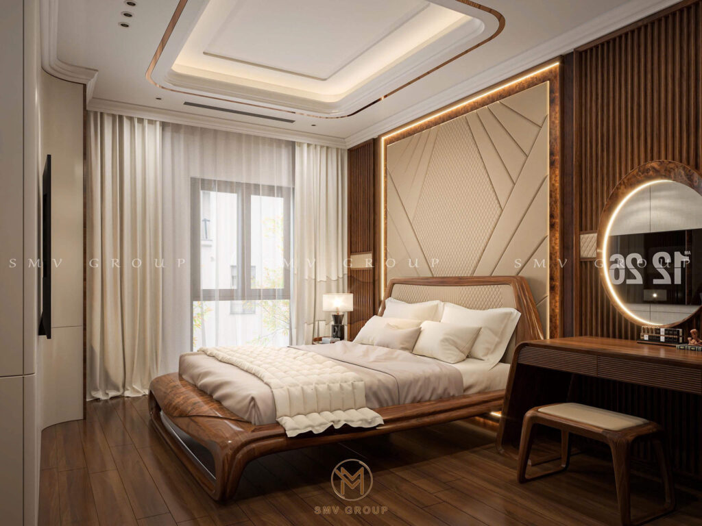 Phòng ngủ master - Thiết kế nội thất sang trọng