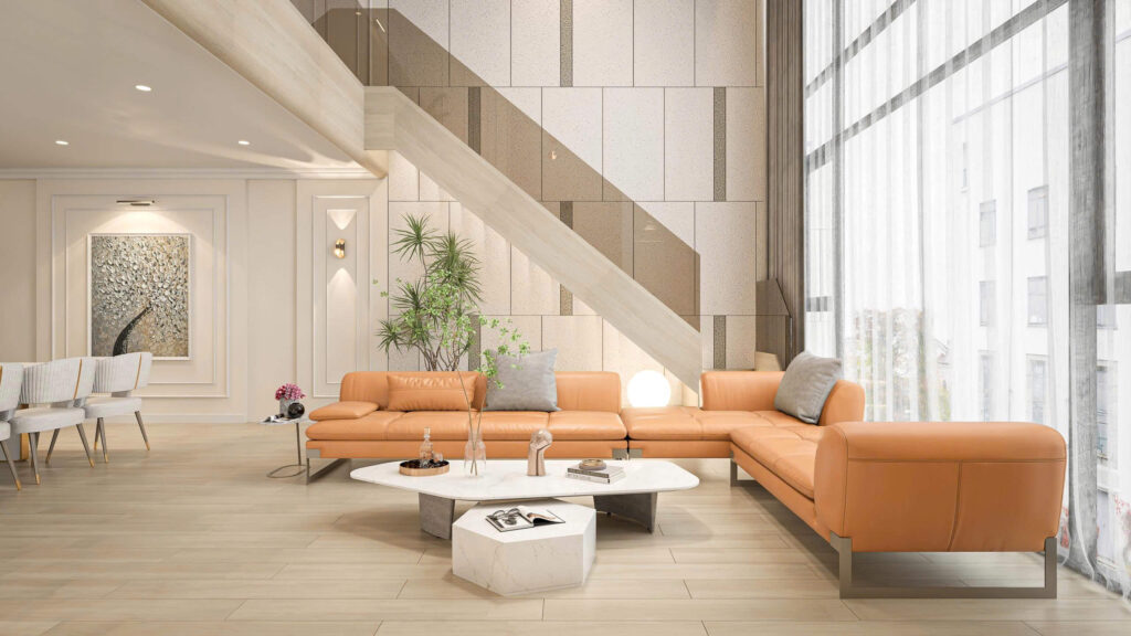Thiết kế dự án Tu Son Building - Phòng khách thông tầng