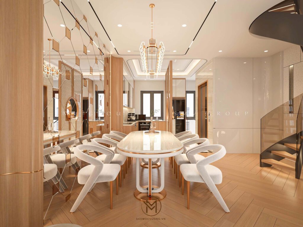 Thiết kế nội thất Vinhomes Cổ Loa phòng bếp