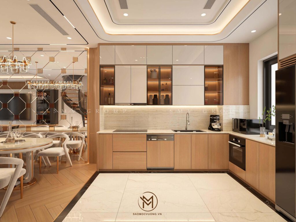 Thiết kế nội thất Vinhomes Cổ Loa phòng bếp