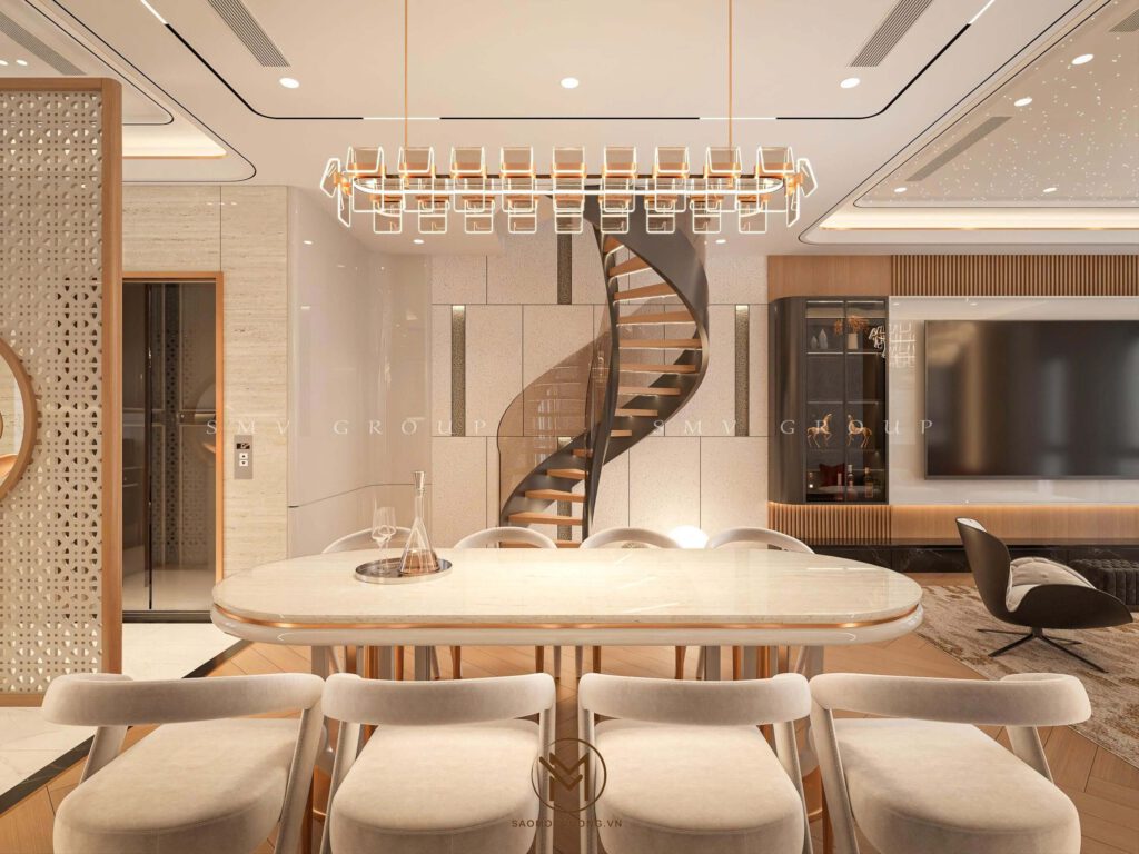 Thiết kế nội thất Vinhomes Cổ Loa phòng bếp