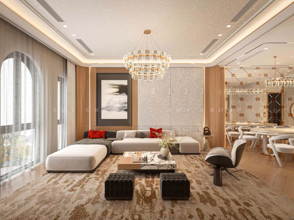 Thiết kế nội thất Vinhomes Cổ Loa phòng khách