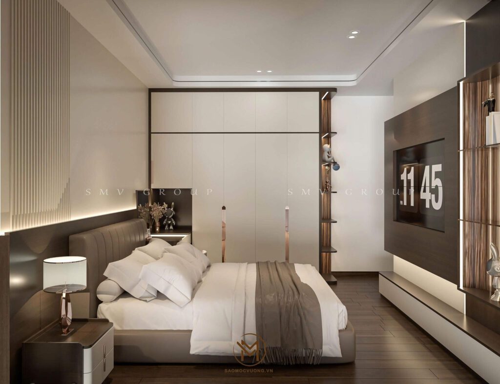 Thiết kế nội thất Vinhomes Cổ Loa phòng ngủ con 1