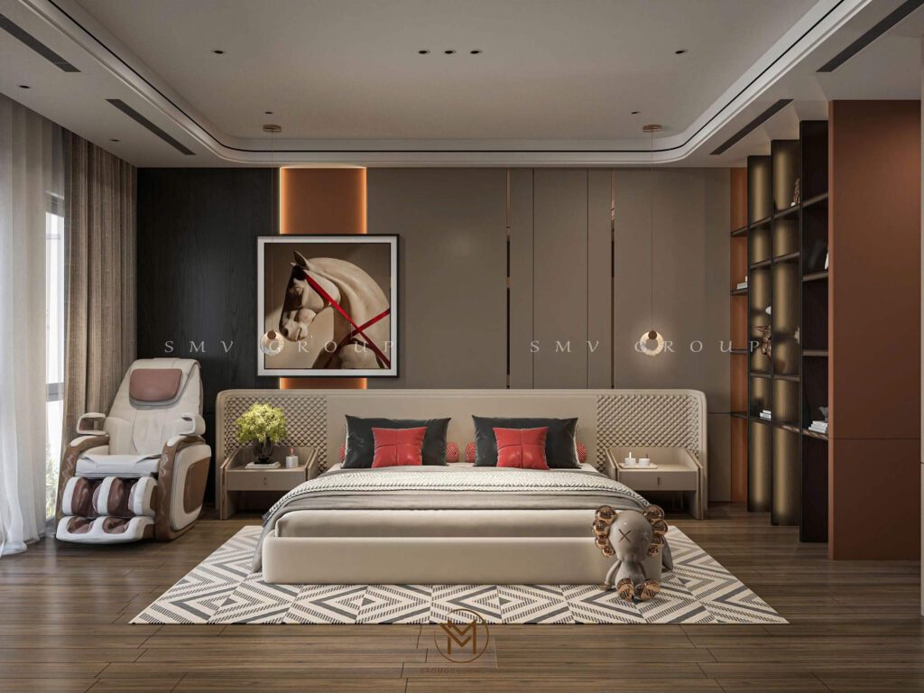 Thiết kế nội thất Vinhomes Cổ Loa phòng ngủ master