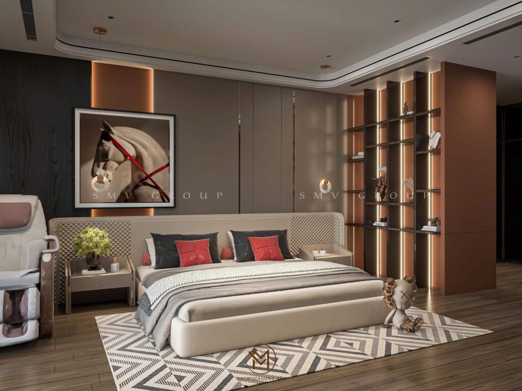 Thiết kế nội thất Vinhomes Cổ Loa phòng ngủ master
